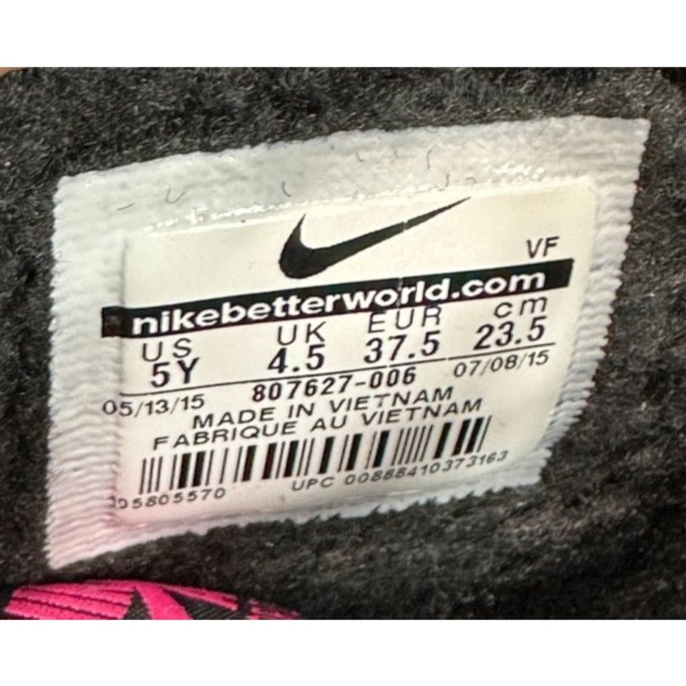 Nike AIR FORCE 1 High LV8 GS Sneakers 807627-006 Black Pink Shoes 5Y EXTRA Laces - Picture 11 of 11